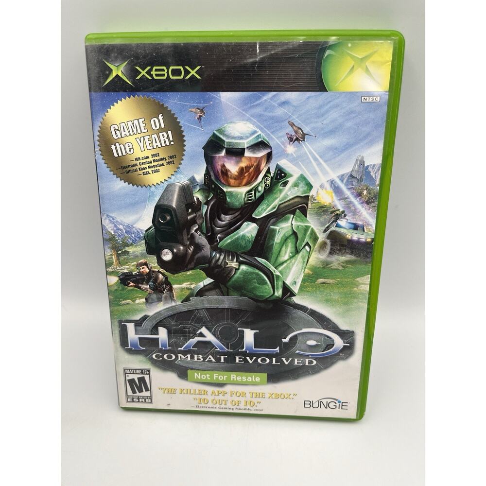 Halo: Combat Evolved Not For Resale NFR (Original XBOX) Complete In Box